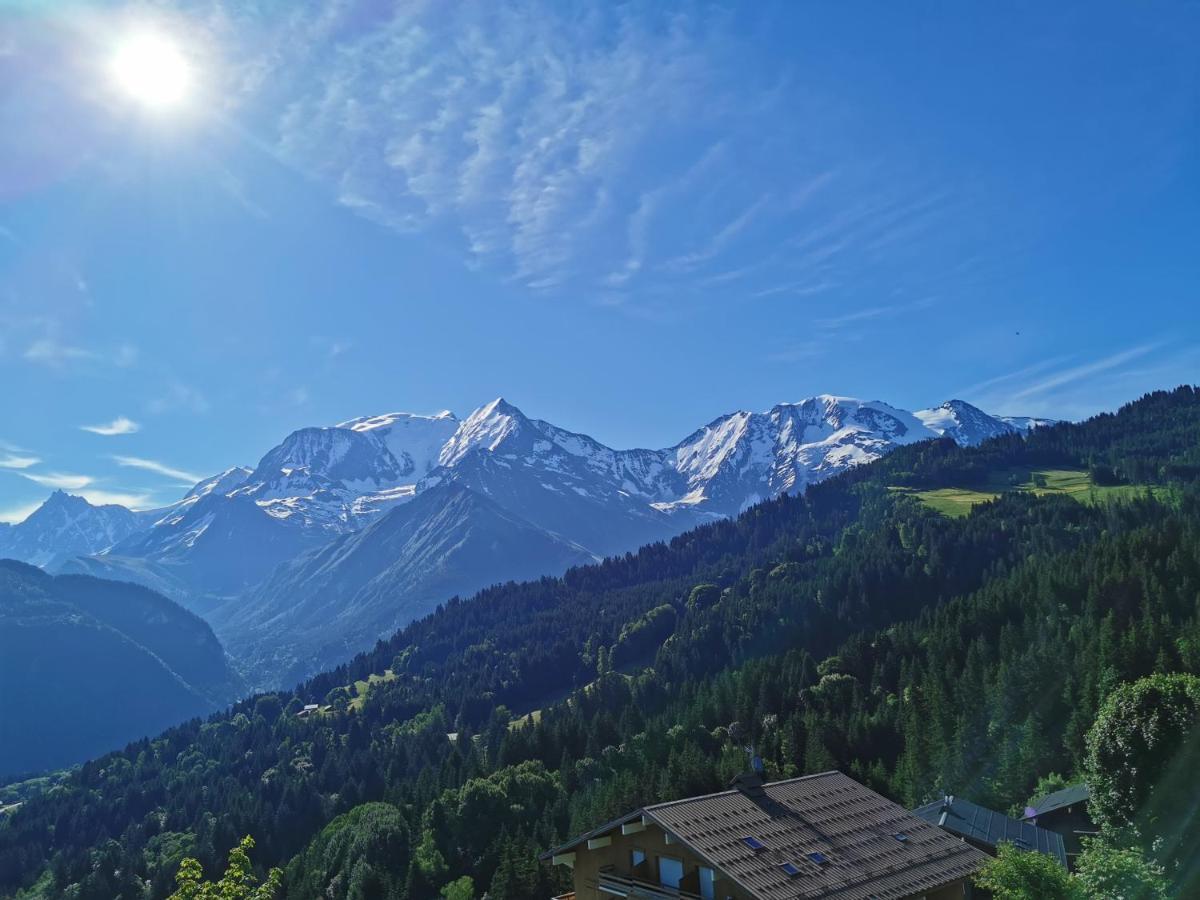 Apartamento Duo Des Alpages Vue Exceptionnelle Sur Le Mont Blc Saint-Gervais-les-Bains Exterior foto